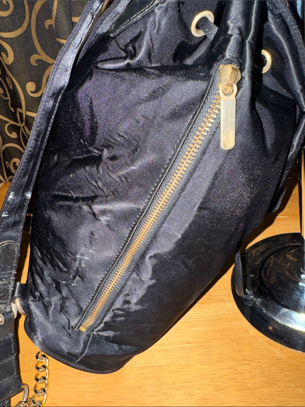Valentino Garavani vintage authentic Sport Line backpack in classic black nylon - Picture 3 of 7